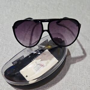 Armani Exchange Black Aviator Shades